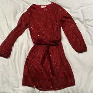 Sequined, Red C+D+M brand Dress